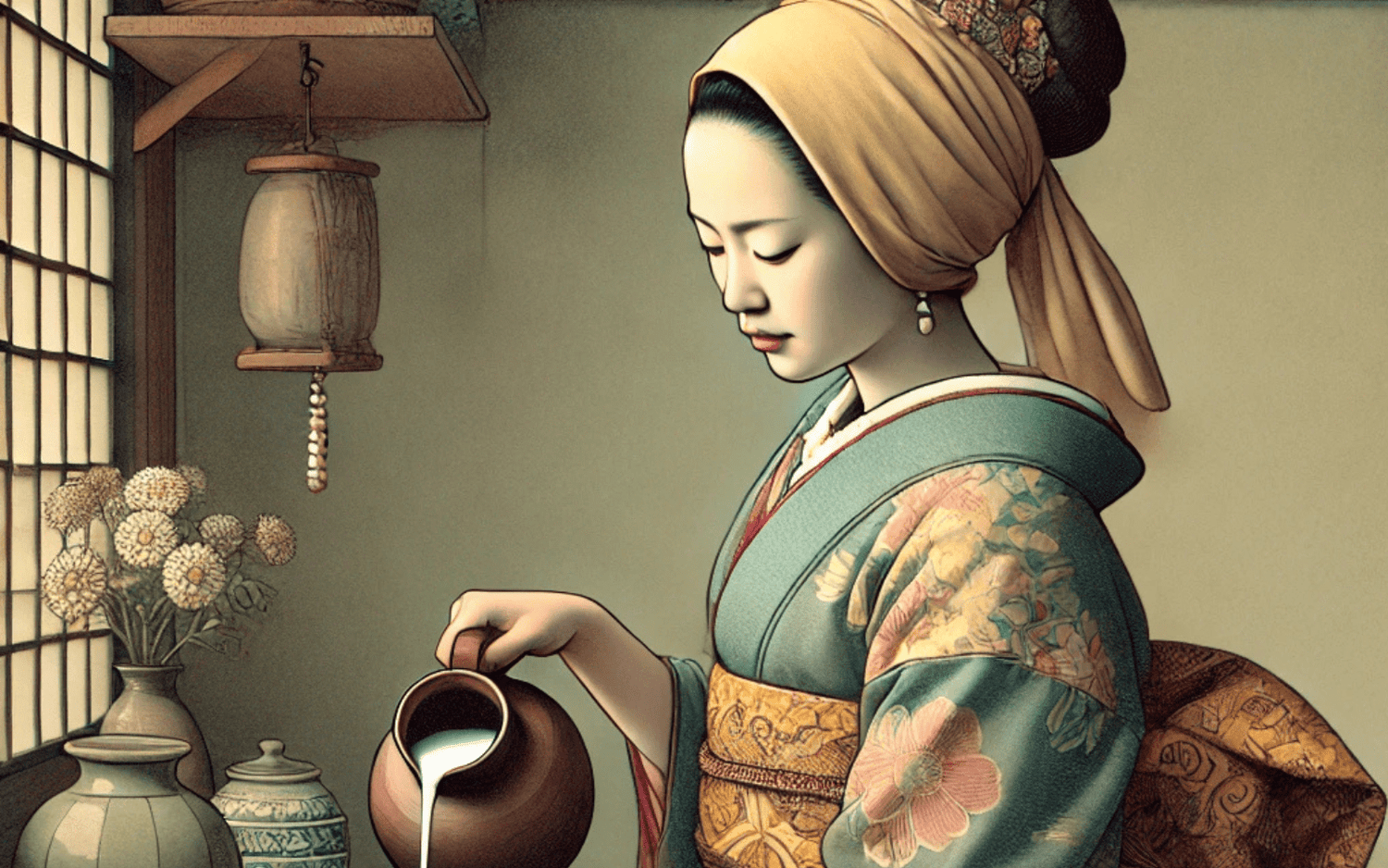 Milkmaid - Atelier Ukiyoe