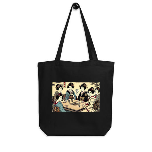 Ukiyo - e Eco Tote Bag – Geisha’s Gambit - Atelier Ukiyoe