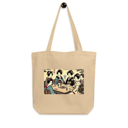 Ukiyo - e Eco Tote Bag – Geisha’s Gambit - Atelier Ukiyoe