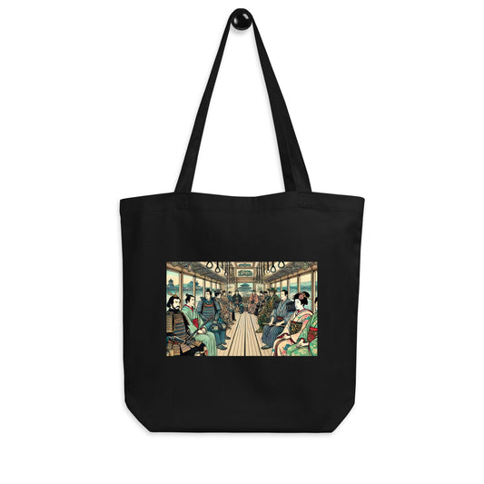 Ukiyo - e Eco Tote Bag – Samurai Express - Atelier Ukiyoe